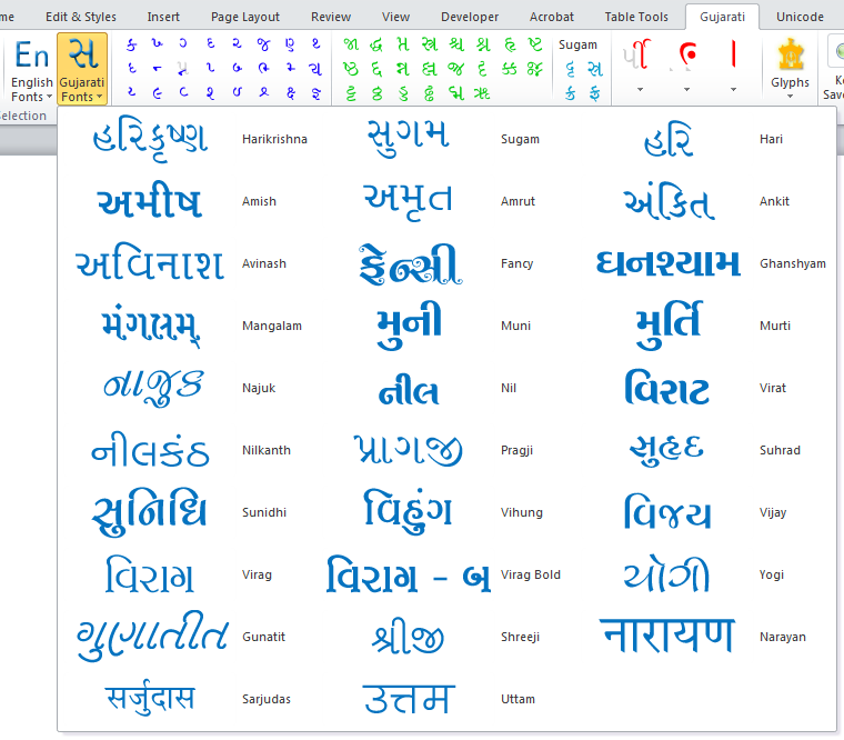 gujarati font for mac free download